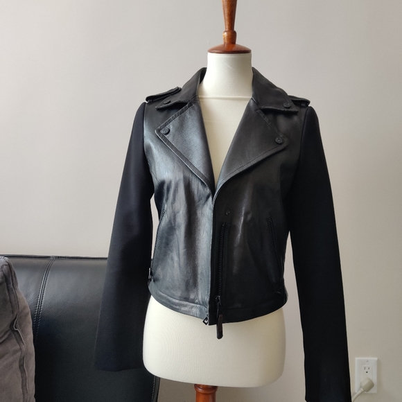 New Rudsak 2 in 1 leather pea coat - Picture 8 of 11